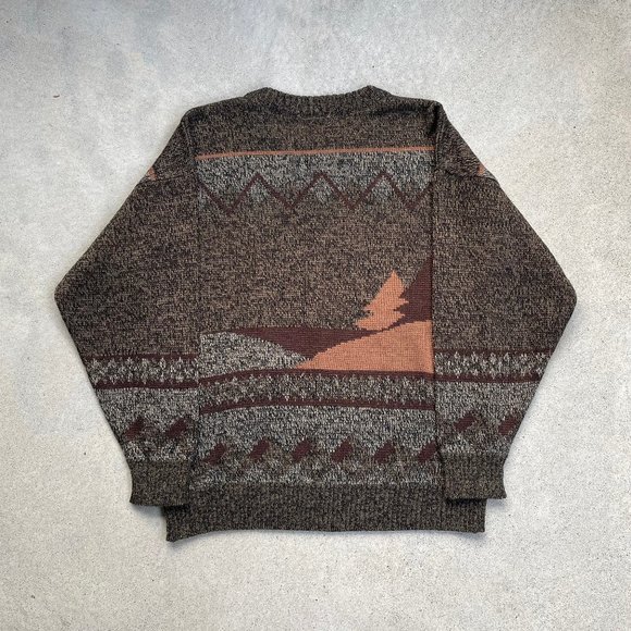 Men's Embroidered Patterned Sweater - Picture 7 of 8